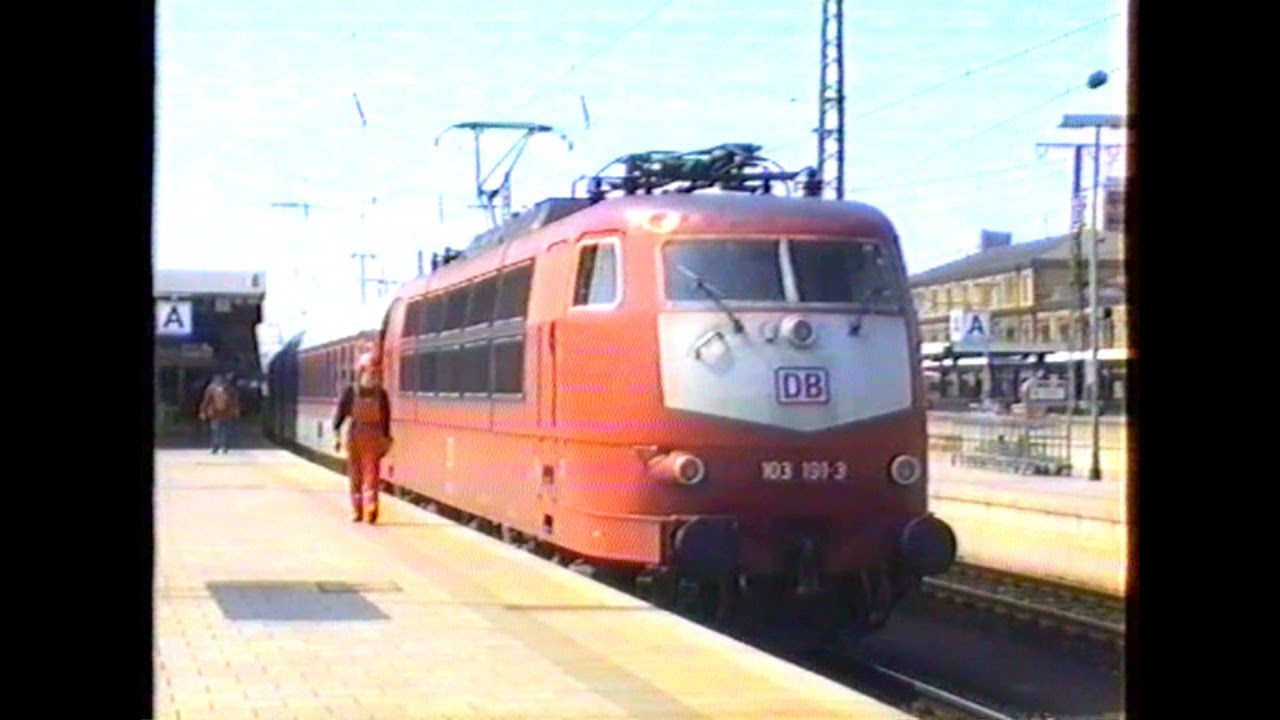 HBf Nürnberg im April 1997  - EarvEnterprises HorstTV - Ferrovie Train Railroad Chemin de fer