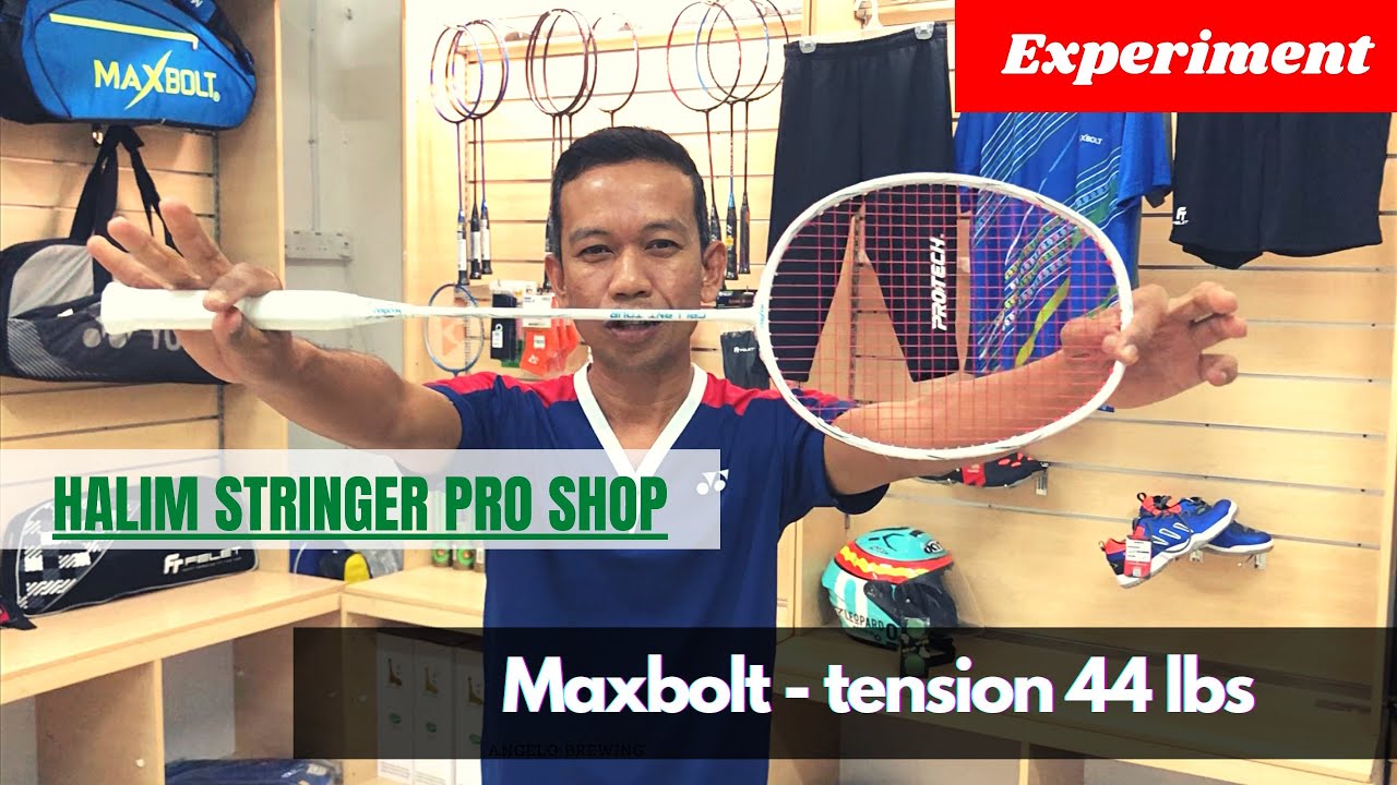 Experiment | maxbolt racket - high tension 44lbs