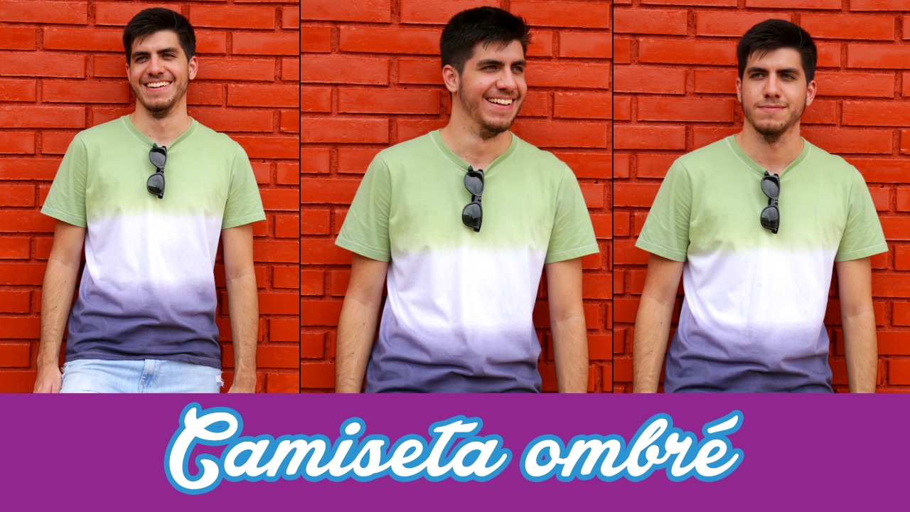 Tutorial: Tingimento ombré em camiseta