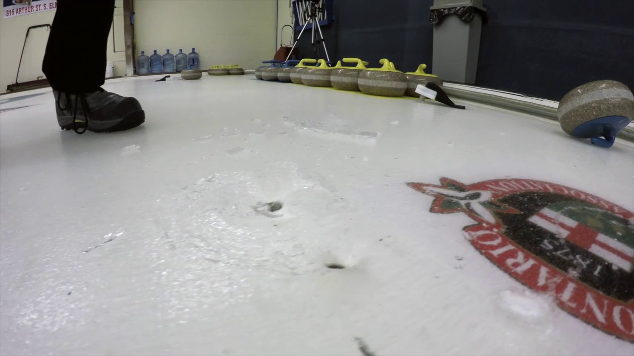 Curling - Hack damage from rock impact