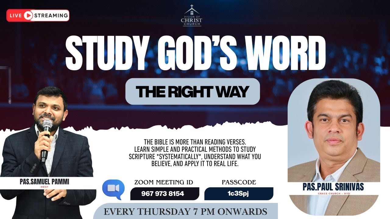 VOC CHURCH's || Study God's Word 