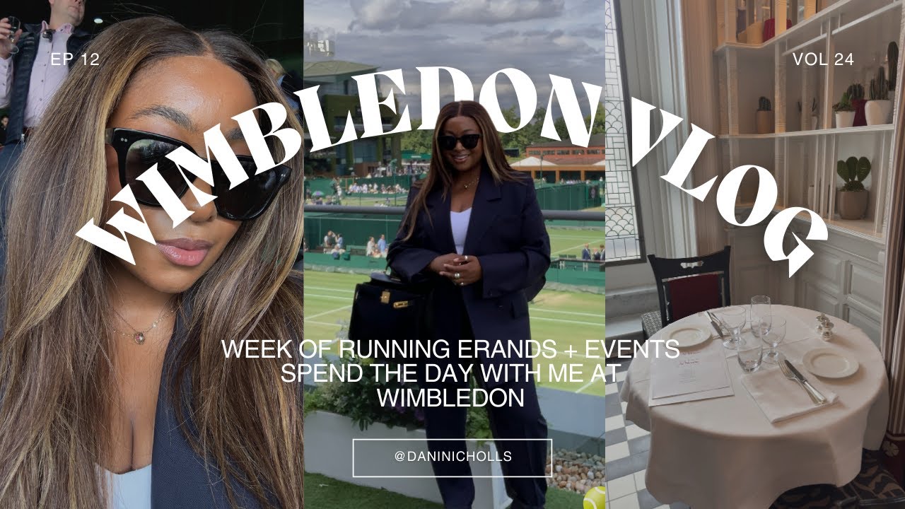 Wimbledon vlog 🎾| spend the day at wimbledon women's final, london life + cerave influencer event