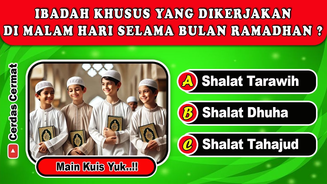 Kuis Seru Spesial Bulan Ramadhan | Uji Pengetahuanmu Tentang Ramadhan! | Part 2