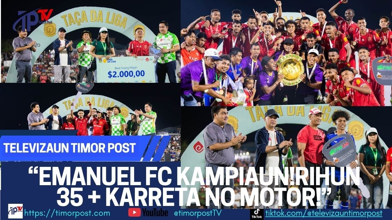 “EMANUEL FC KAMPIAUN! RIHUN 35 + KARRETA NO MOTOR!”
