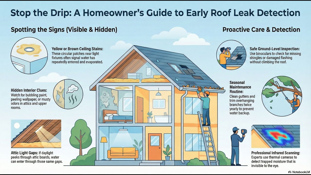 How to Spot a Roof Leak Early | American Roofing Experts Call 816-608-7773 Overland Park KS