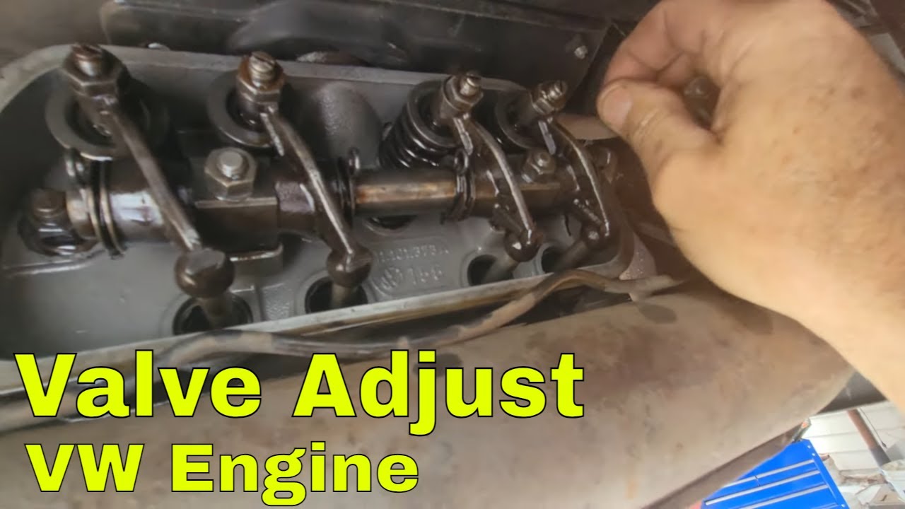 How I ADJUST VALVES VW Flat 4 type 1 engine