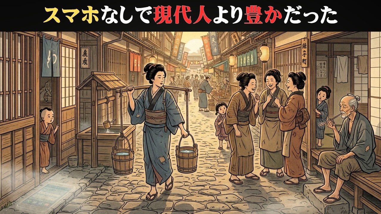 [江戸の秘密] 江戸庶民の一日｜電気も水道もない暮らしが現代人より豊かだった理由
