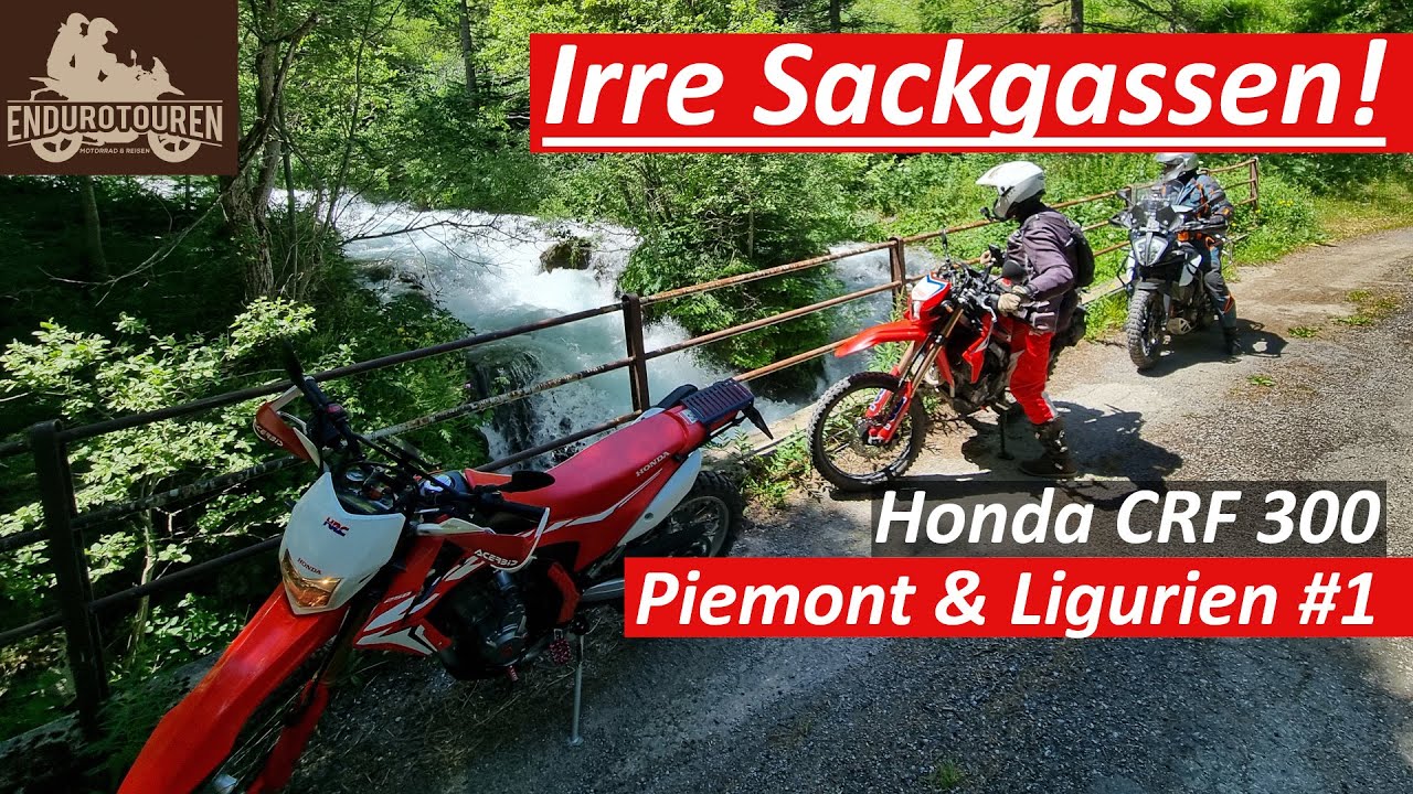 Endurowandern | Piemont Ligurien #1 | Honda CRF 300 | steile Sackgassen-Täler