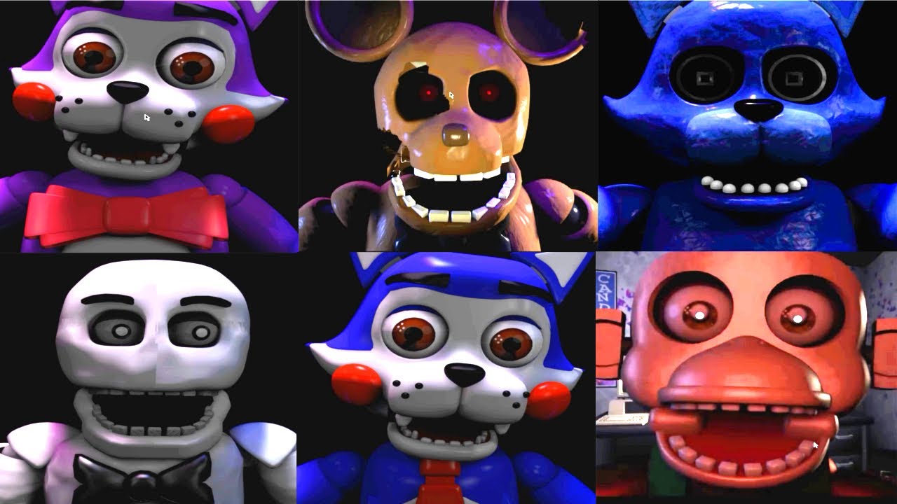 Five Nights at Candy's 3D ALL JUMPSCARES