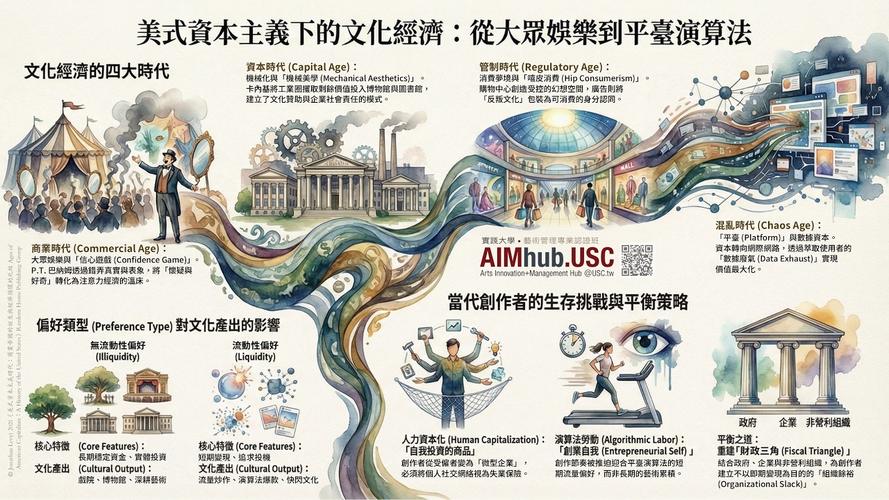 《文化創意產業》美式資本主義下的文化經濟：從大眾娛樂到平臺演算法