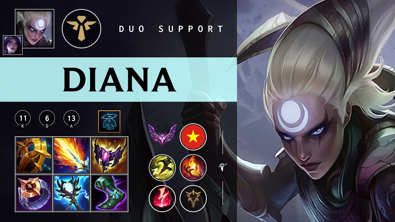 Diana Support vs Pantheon - VN Master Patch 26.04