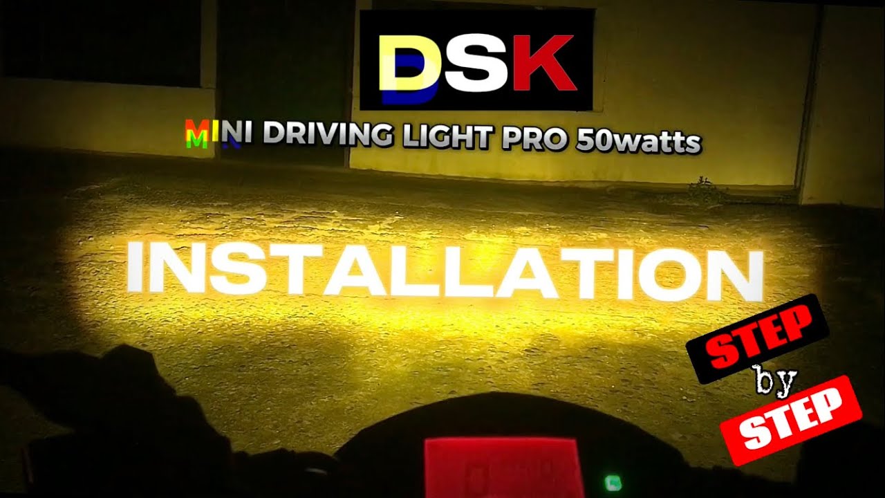 RAIDER 150 FI: 4 Wires Mini Driving Light Installtion Step by Step #DSKminidrivinglight