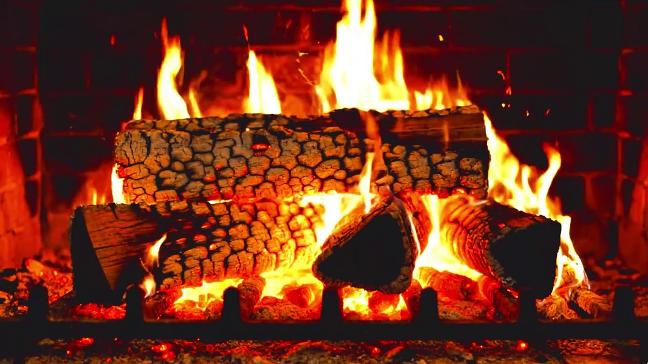 This Cozy Fireplace Will Melt Your Stress Away 🔥 Relaxing Fire Sounds