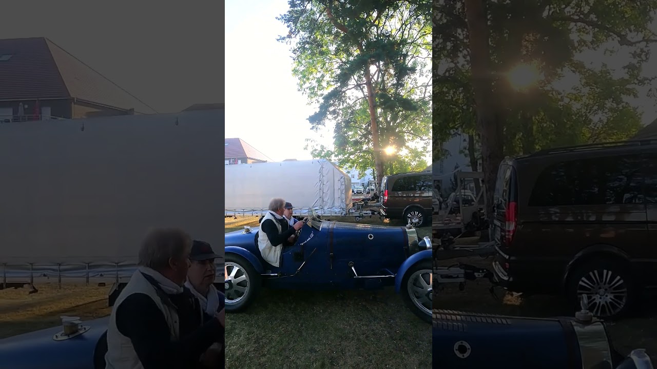 Explosive Coldstart of Bugatti 35 @ Bugatti Festival Molsheim 2023 !#classiccar #bugattifestival2023