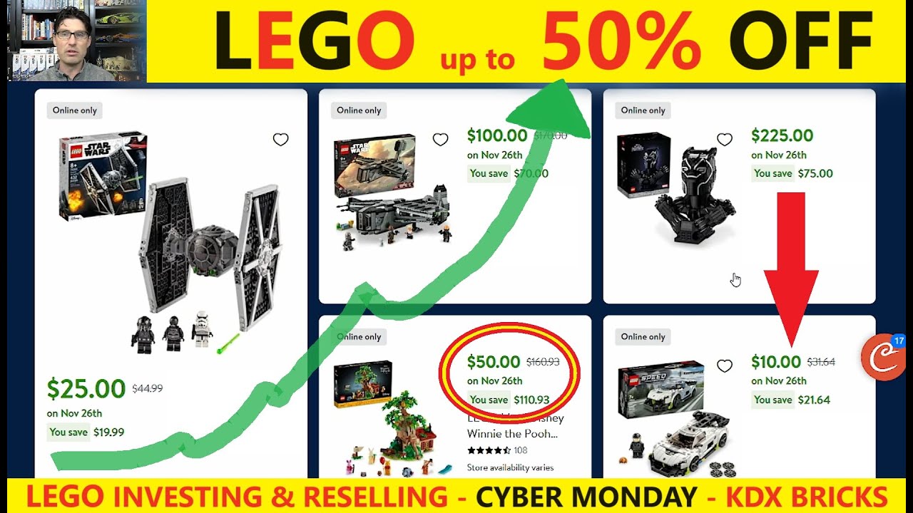LEGO CYBER MONDAY DEALS - up to 50% off! And OVER 50% with cash back! These are AMAZING!!