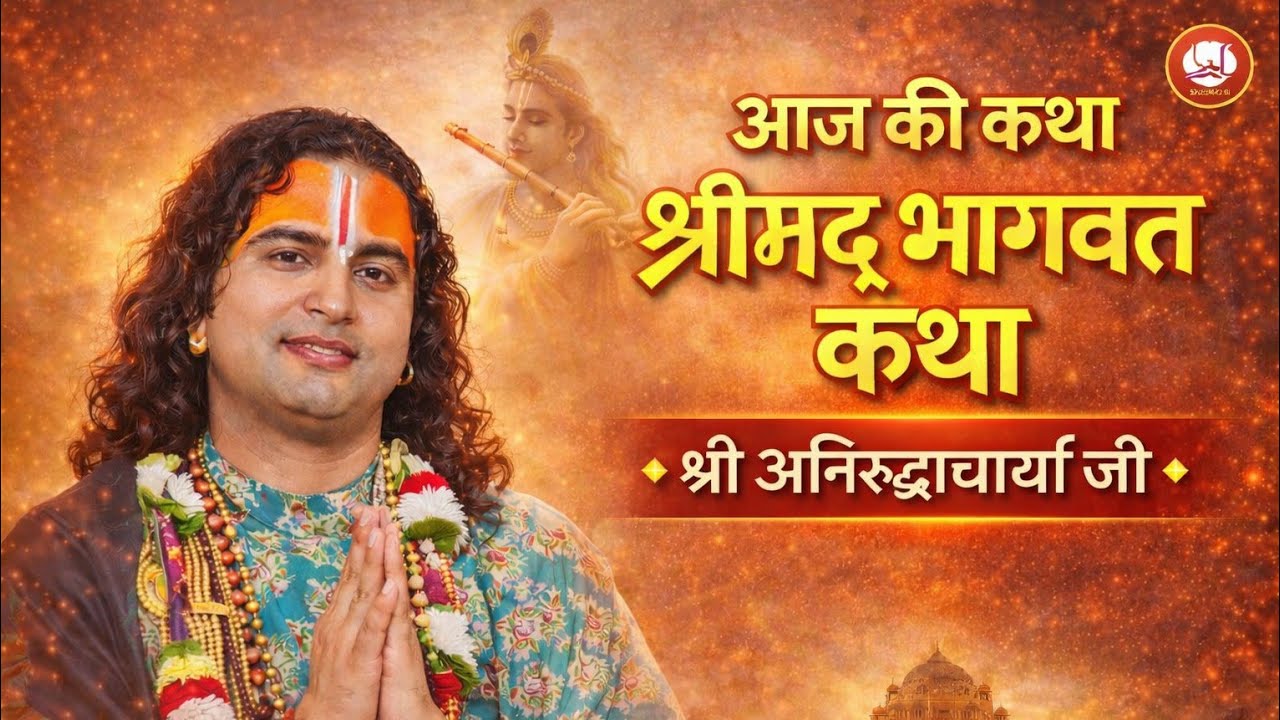श्रीमद् भागवत कथा ☀️ श्री अनिरुद्धाचार्य जी ☀️ आज की कथा ☀️ 13 फरवरी #Aniruddhacharyaji 