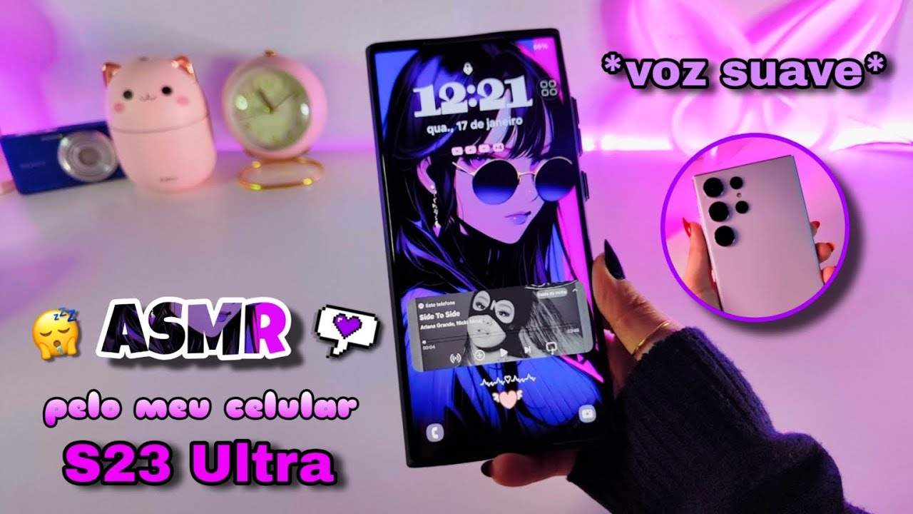 ASMR: TOUR PELO MEU CELULAR | Samsung S23 ULTRA *voz suave*