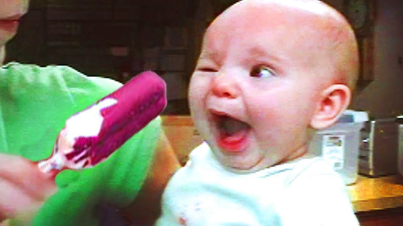 Funniest Babies Reactions Eating Ice Cream For The First Time -  Baby Awesome Videos