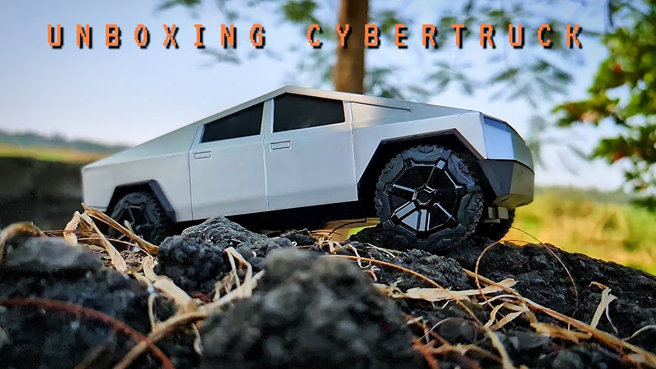 Unboxing Rc Tesla Cybertruck 1:12 Scale Model Car Classic Unboxing Rc Car Toy