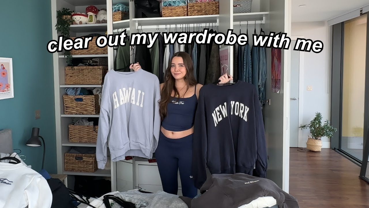clear out my wardrobe with me for spring ✨💐