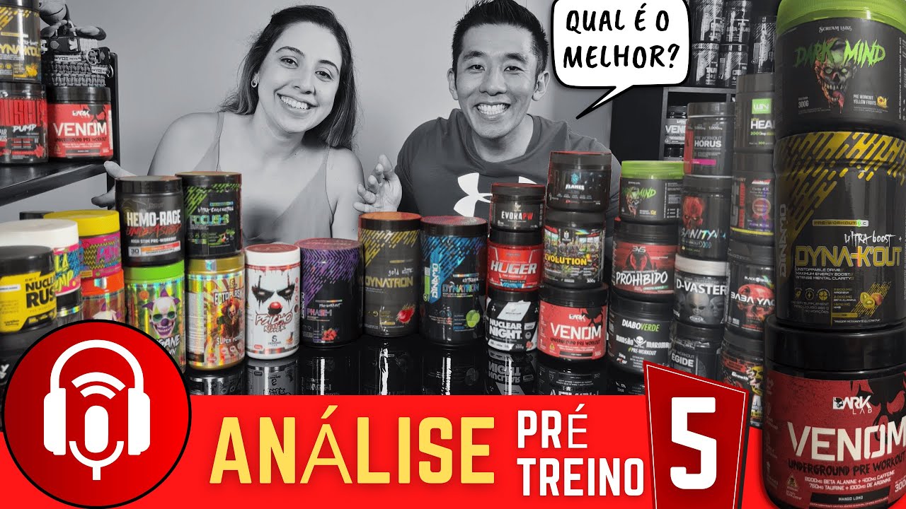 Análise Pré Treino 5 | Top 3 Pre workout em cada Quesito: Energia, Resistência, Foco, Pump e Preço