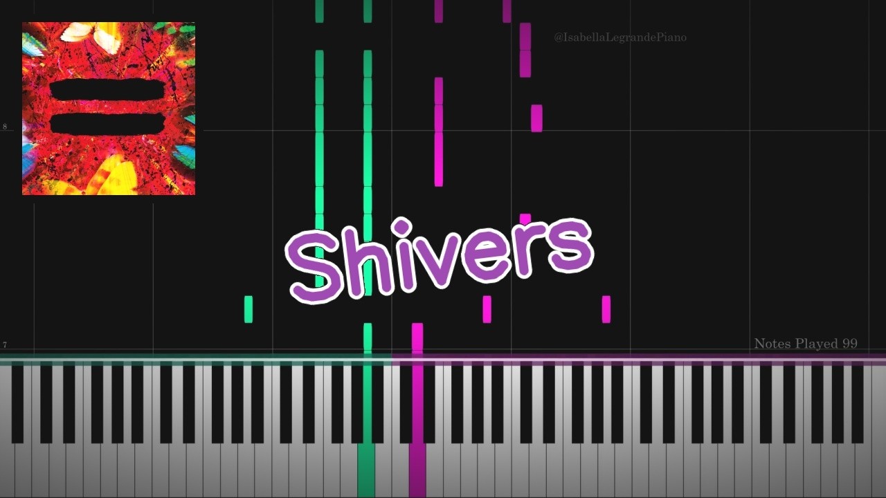 Shivers by Ed Sheeran - Piano Cover and Tutorial by Isabella Legrande