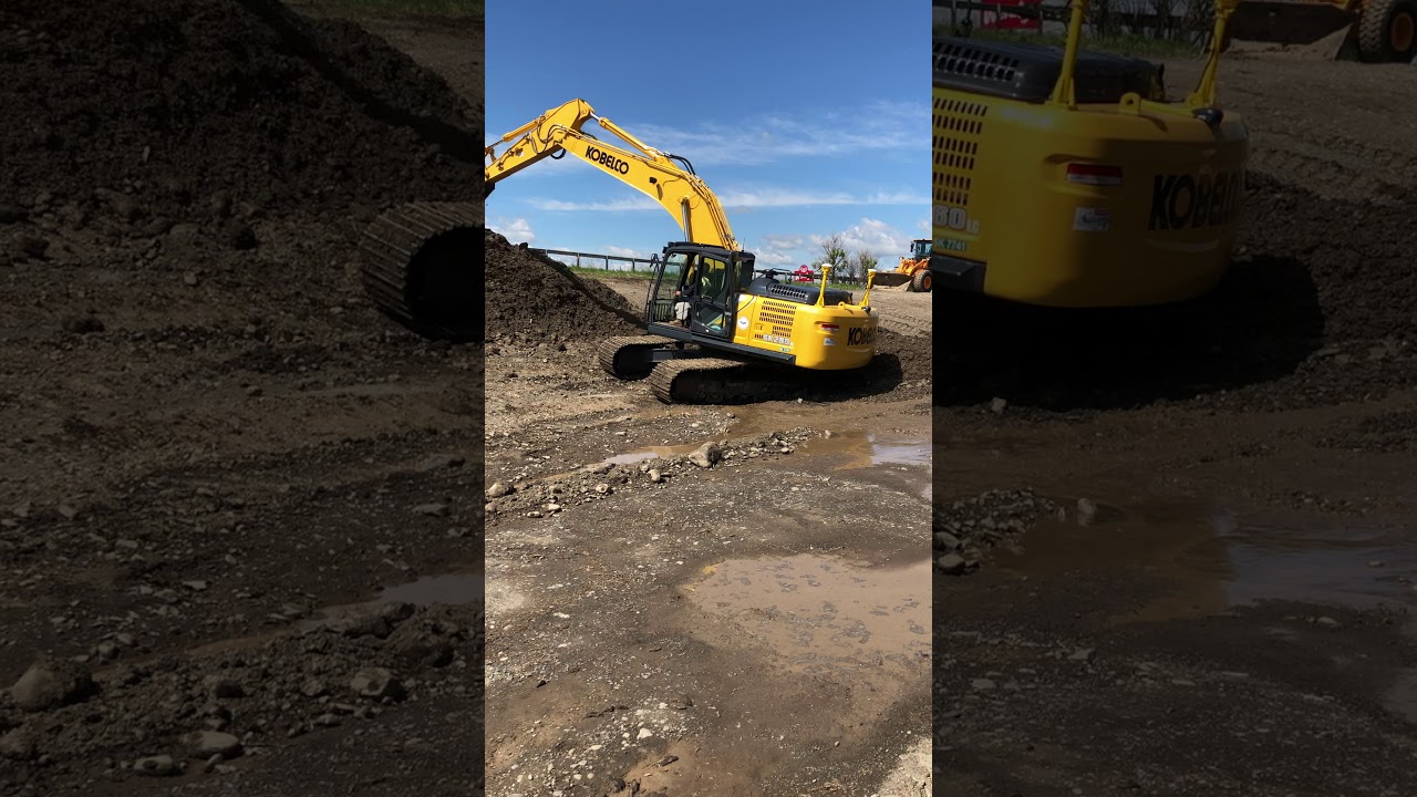Trimble Earthworks on a Kobelco Excavator