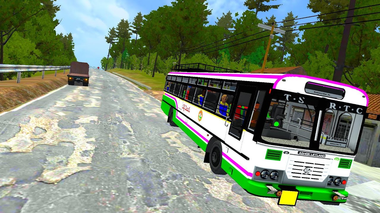 Palle Velugu Bus Mod || Bus simulator Indonesia || Ghot Roads || TSRTC Bus Mod || ThrishuGamer777