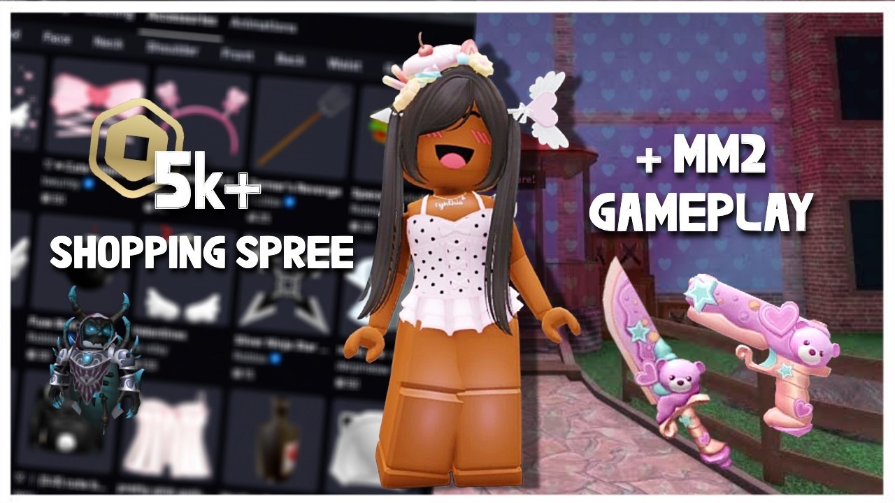 Покупка более 5000 Robux + День святого Валентина с MM2