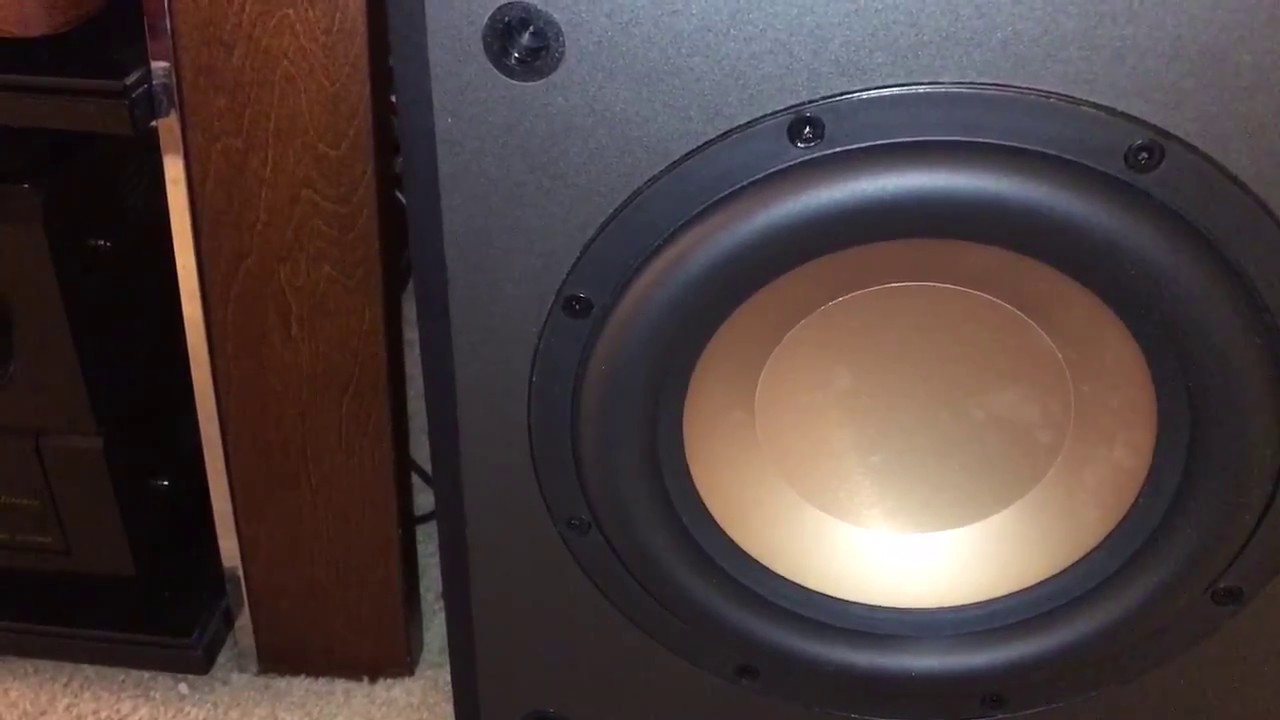 KLIPSCH RW-8 SUBWOOFER BASS TEST MAX EXCURSION SMALL BUT MIGHTY PART 1