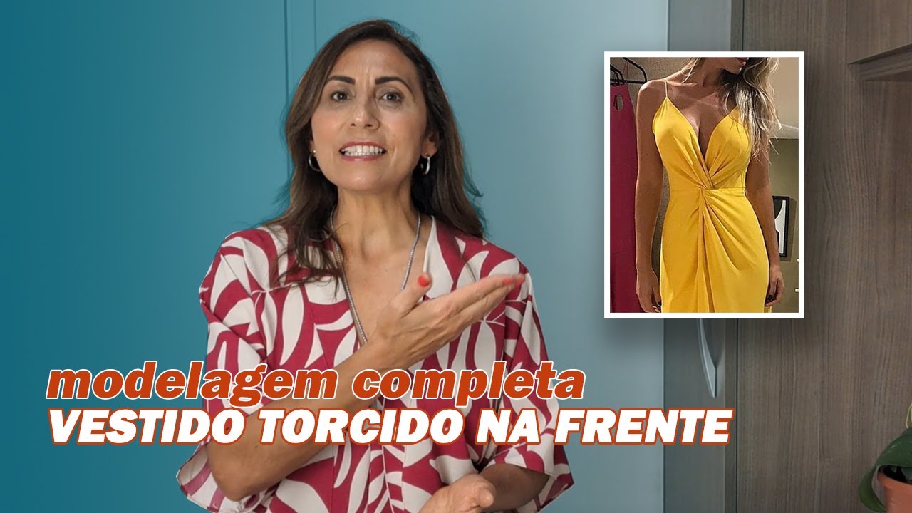 COMO FAZER VESTIDO TORCIDO NA FRENTE | MODELAGEM COMPLETA PASSO A PASSO