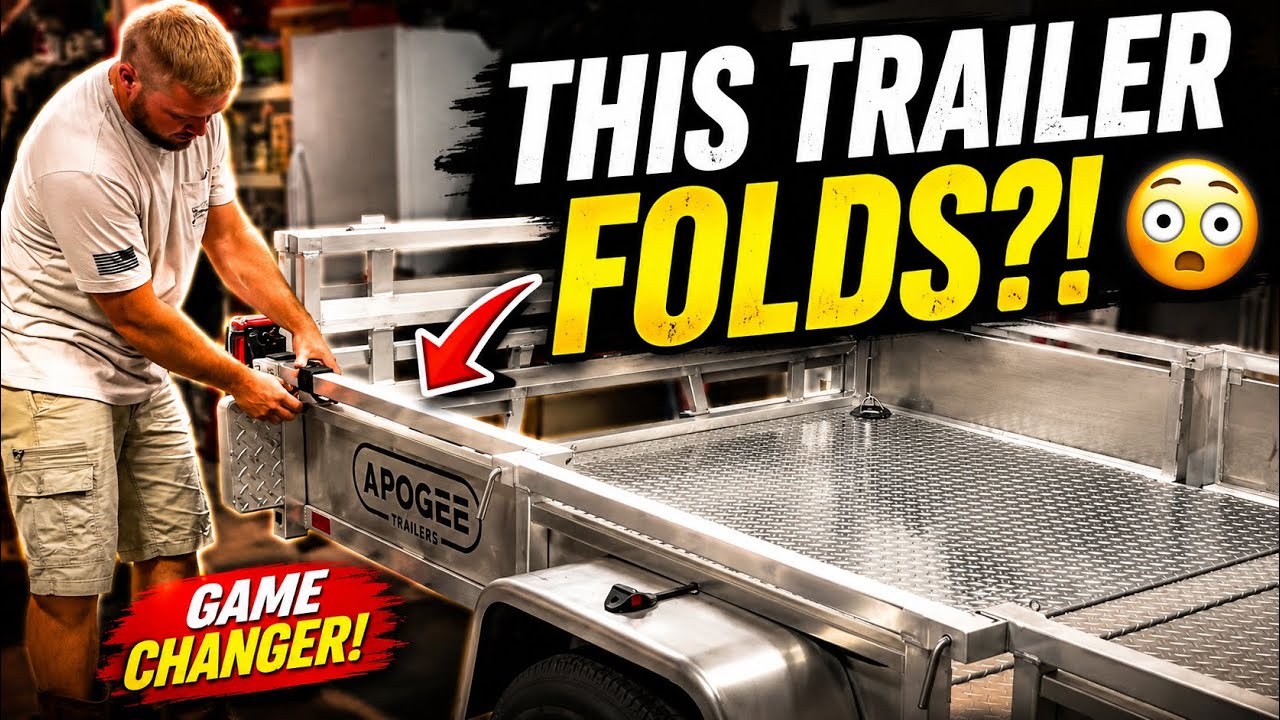 GENIUS Foldable Trailer?! 😱 Apogee ADAPT-X-500 in Action 🚤💡 #Innovation #BoatingLife #Surgeworld