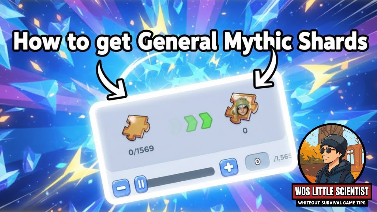 How to get General Mythic Hero Shards￼ in whiteout survival ☺️💙