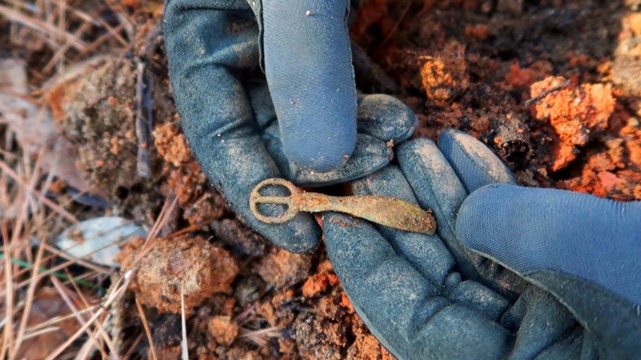 Metal Detecting 200+ YEAR Old House Foundation! [Found Relics & Buttons]