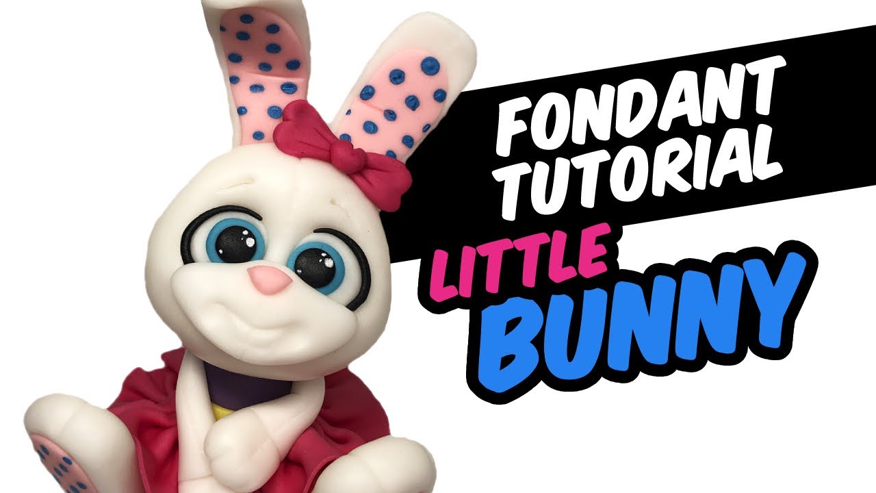 Fondant tutorial | LITTLE BUNNY | cake topper