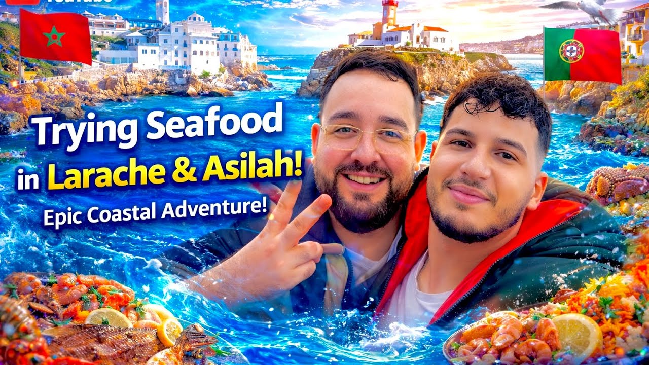 We Tried Morocco’s Fresh Seafood in Larache & Asilah! 😱🐟
