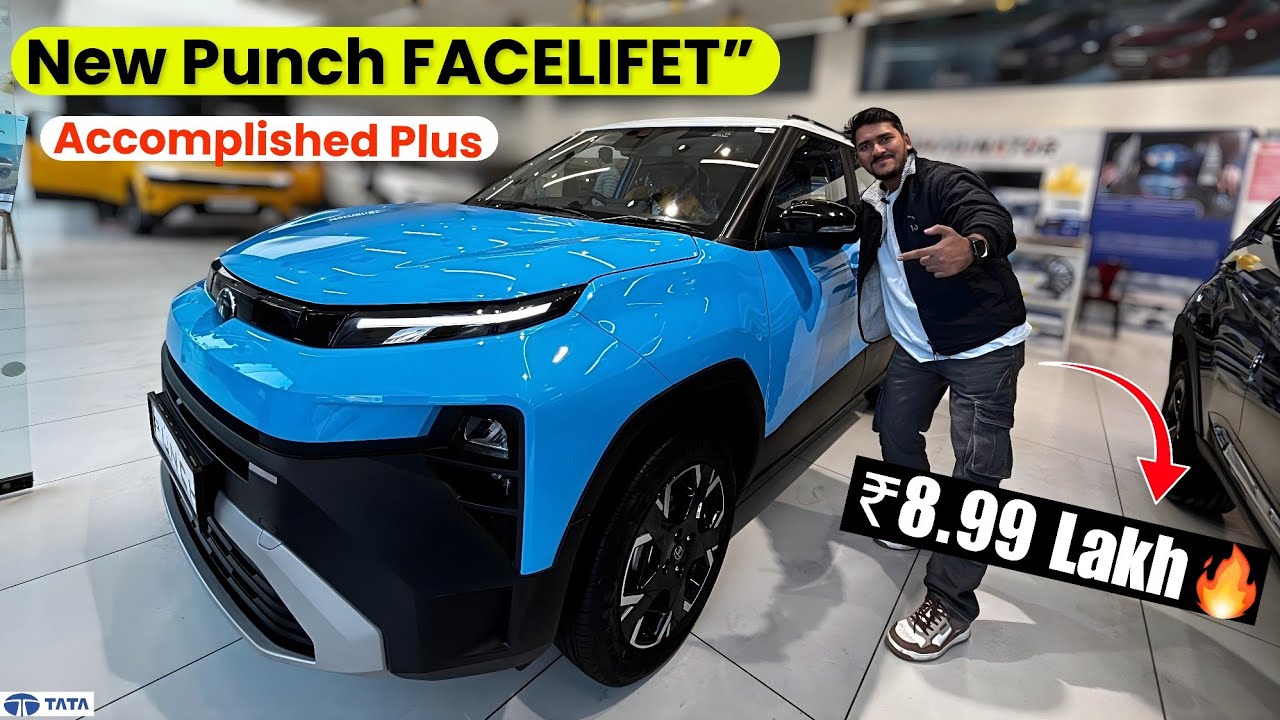 New Tata Punch facelift 2026 top model Accomplished Plus