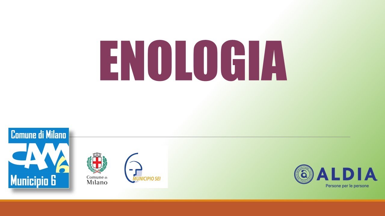 ENOLOGIA lezione del 29 ottobre 2020