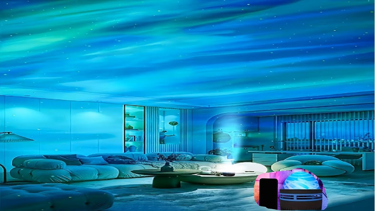 Projector  Aurora Ocean Wave Northern Light ... 360° Rotating with Remote Control. 4.84! Aliexpress.