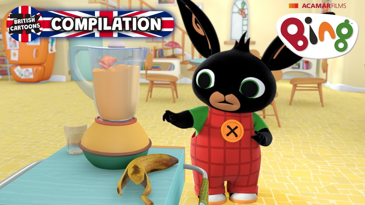 Bing and Flop Make Smoothies! | Bing Clip Compilation | ZeeKay British Cartoons