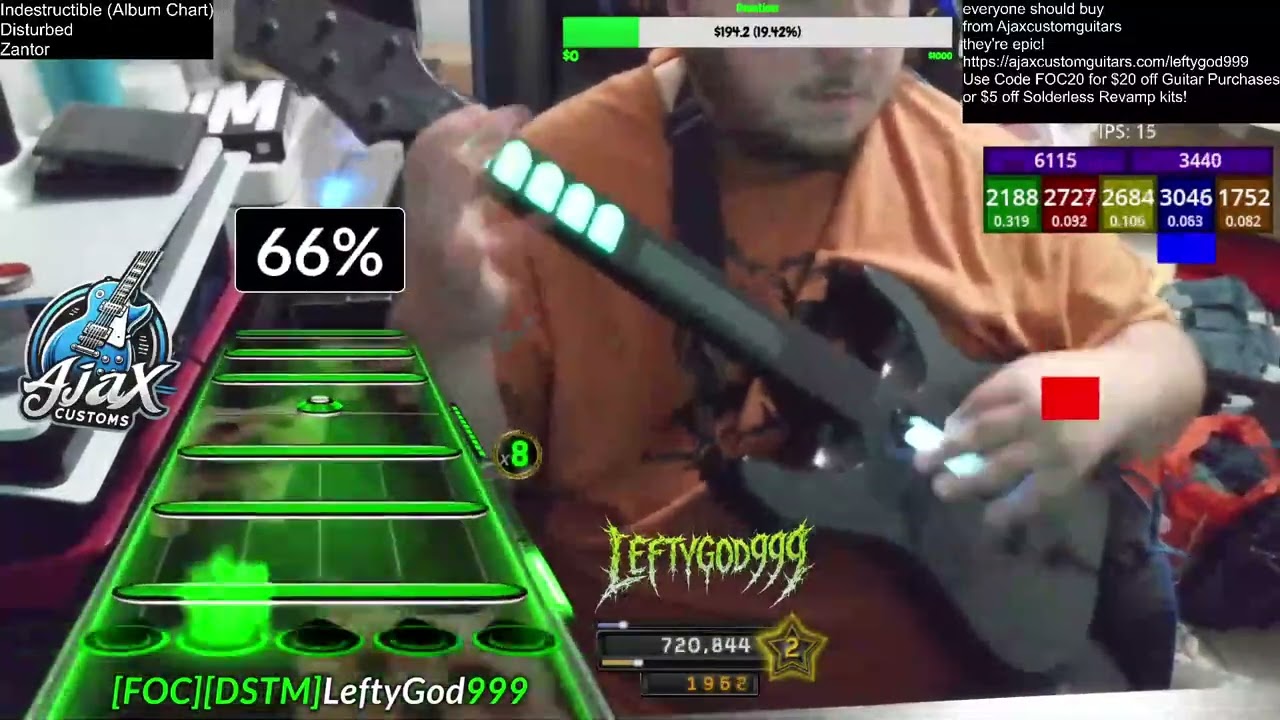 Indestructible Full Album (New Version) FC 100% Guitar Expert Leftygod999 Dedication to ZantorGaming