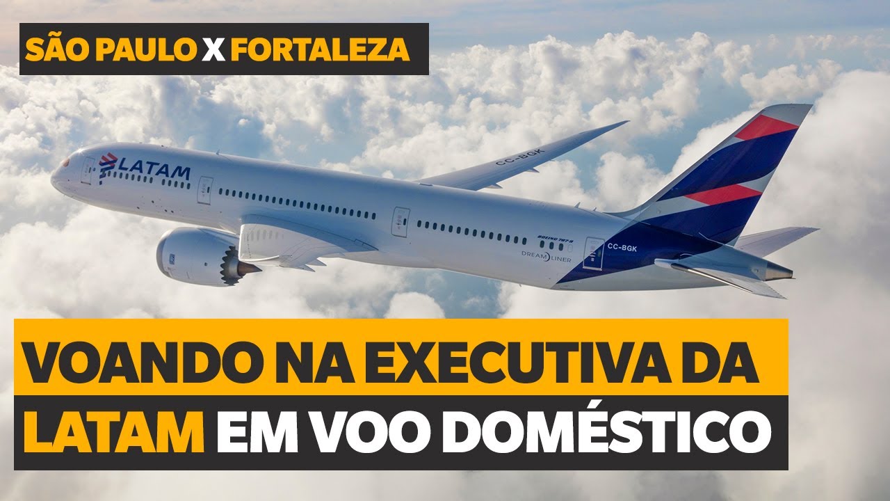 PAGANDO POUCO! Como é voar na cabine executiva da Latam de São Paulo para Fortaleza no Boeing 787