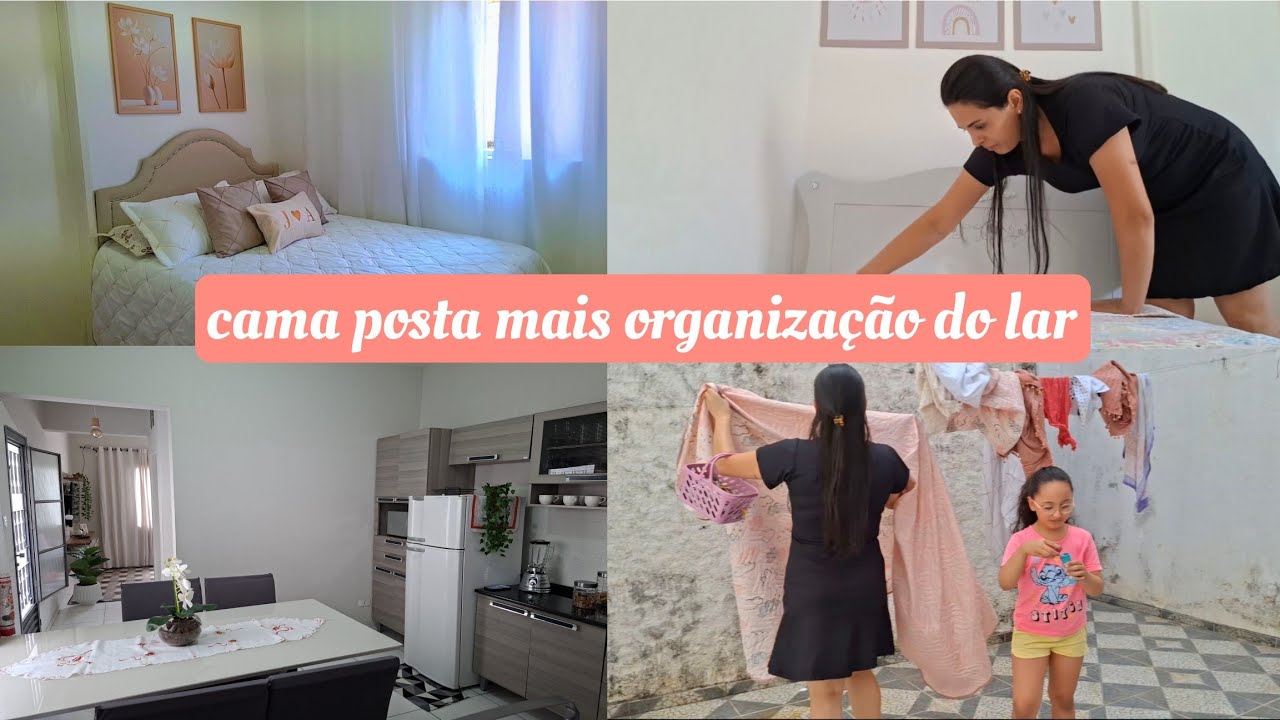CAMA POSTA DA SEMANA ||MAIS  CUIDADOS COM O LAR💕MUITA VENTANIA 🎐jyssouza 