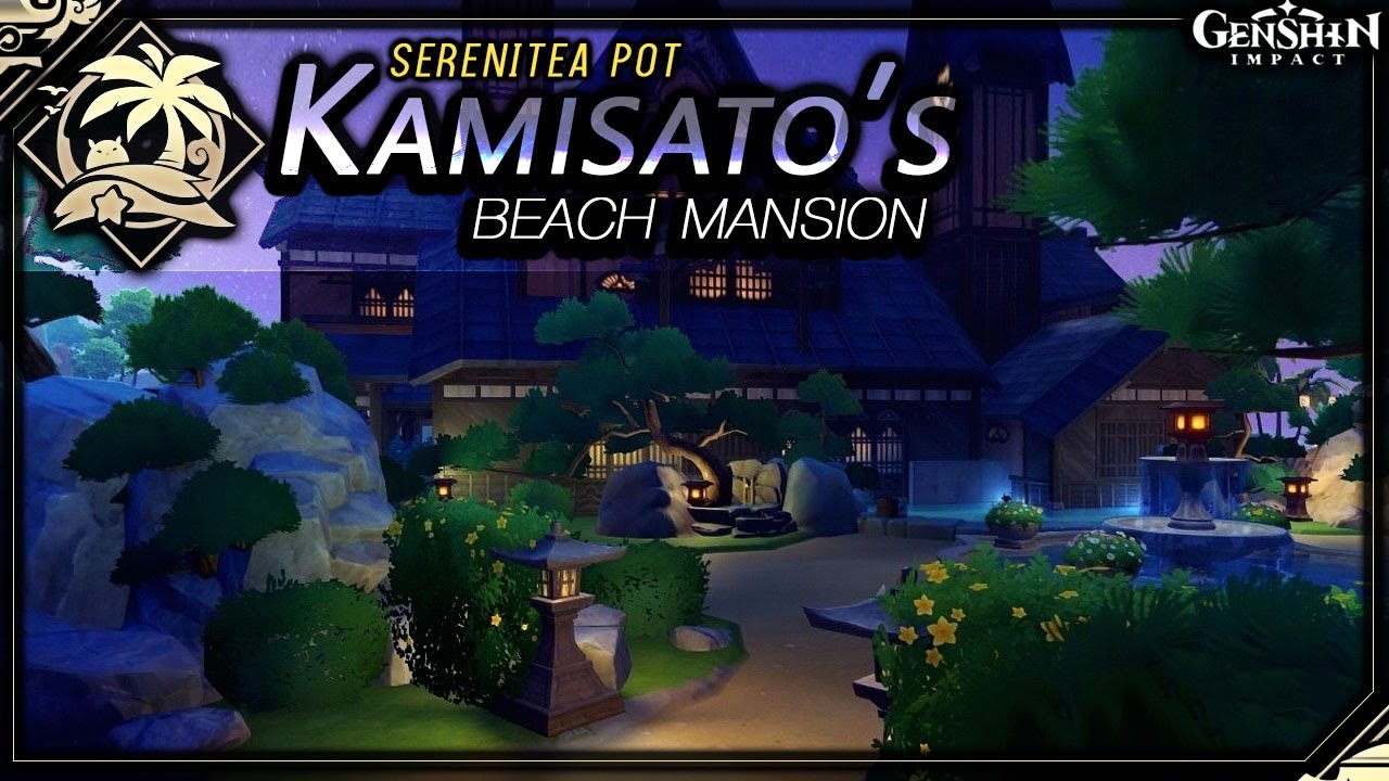 Kamisato’s Beach Mansion 🎏 | Serenitea Pot | Genshin Impact