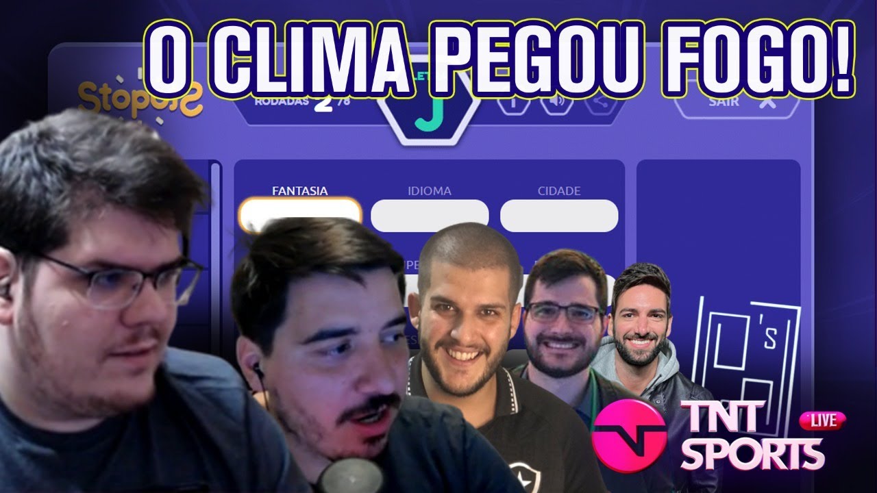 CASIMIRO, LU&Iacute;S, CERTEZAS E PRODU&Ccedil;&Atilde;O DA TNT JOGAM STOP E QUASE SAEM NA PORRADA! | CORTES TNT SPORTS