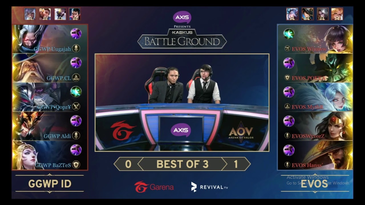 EVOS vs GGWP Match 2 - Kaskus Battle Ground Season 4 AOV