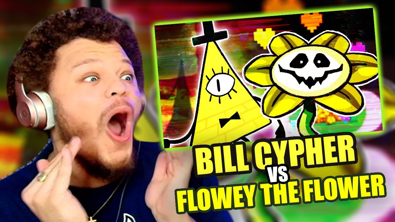 A RAP BATTLE A DAY KEEPS THE DOCTORS AWAY! :) BILL CYPHER VS FLOWEY SNAKEBITE RAP BATTLE REACTION!!!