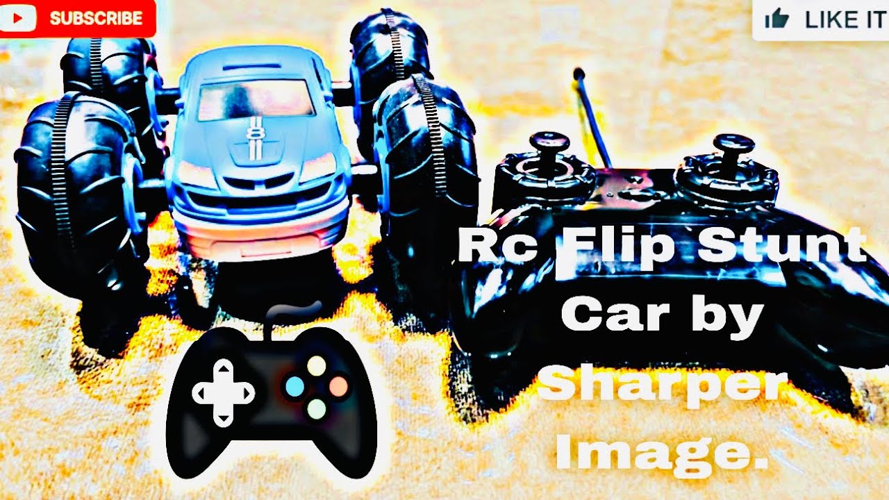 Unboxing and a little bit testing of Flip Stunt Rally Car by Sharper Image. Its tyres are so fluffy.
