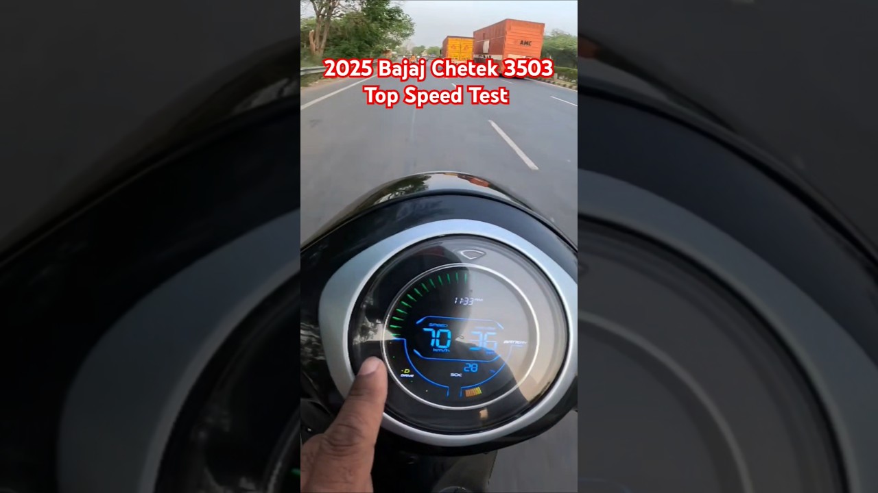 2025 New Bajaj chetak 3503 Top Speed Test #bajajchetak #3503 #topspeed