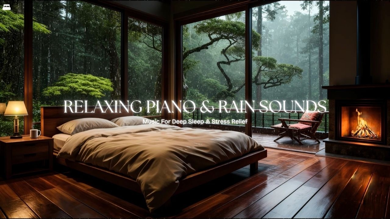 Soft Piano & Rain Sounds for Deep Sleep | Relaxing Music for Insomnia Relief & Stress